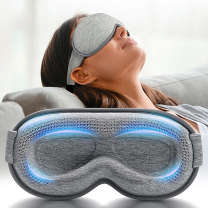 Weighted Eye Mask for Sleeping – 3D Blackout, Zero Eye Pressure, Lash-Friendly