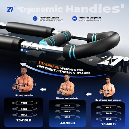 Twister Arm Trainer – Adjustable Resistance Chest & Arm Workout Equipment